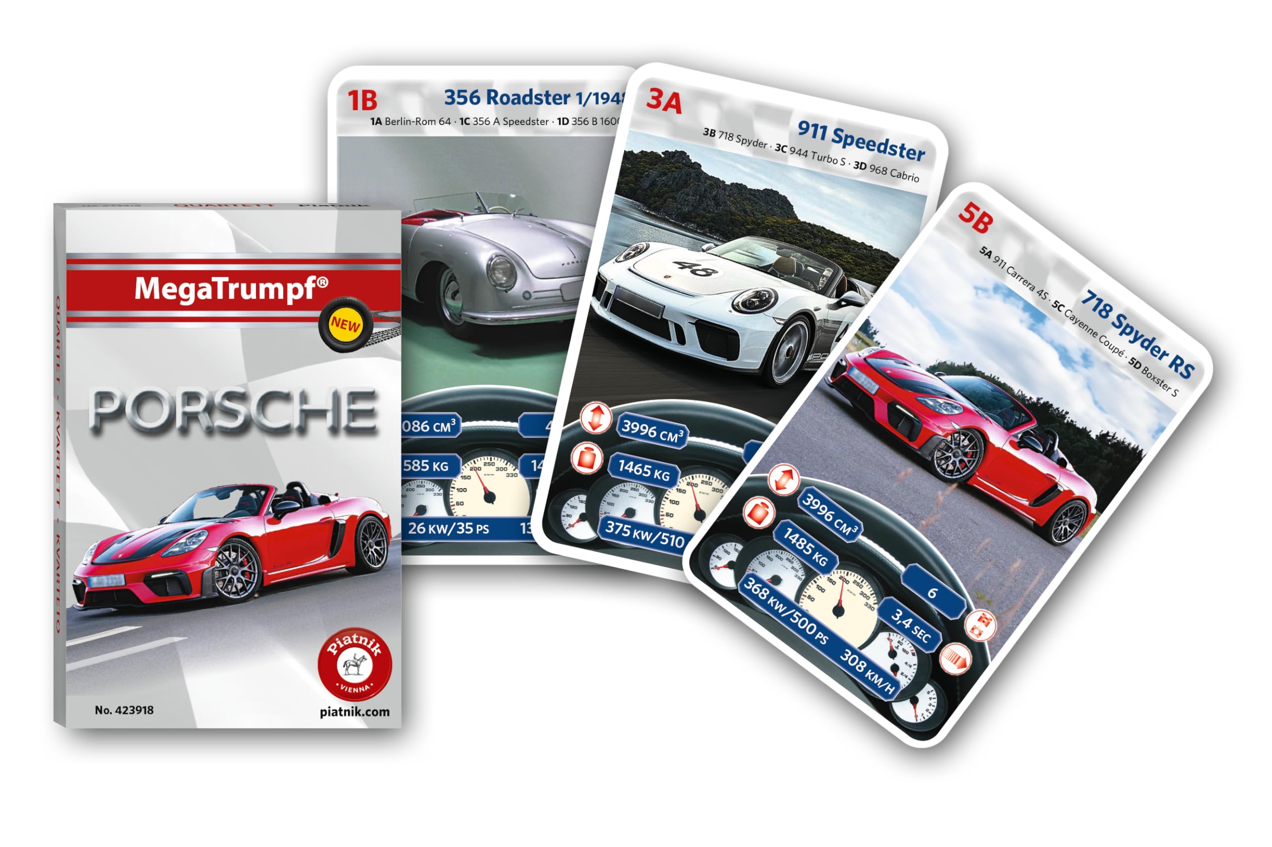 piatnik-megatrumpf-porsche-quartett-kartenspiel-2-4-spieler image 1