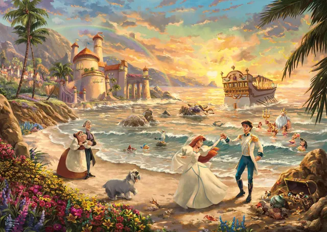 schmidt-thomas-kinkade-disney-arielle-puzzle-1000-teile-ab-12-j image 1