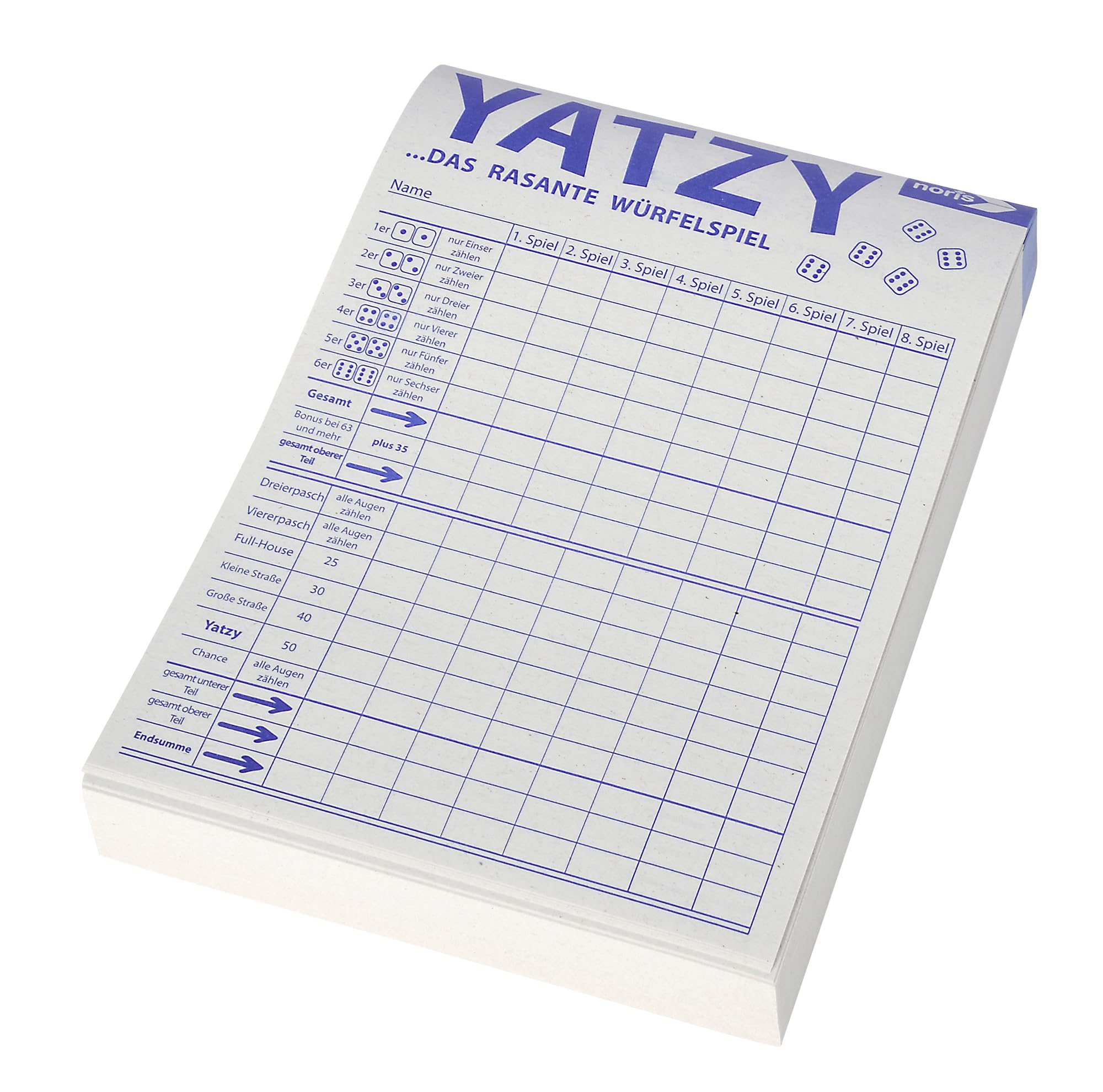 noris-deluxe-yatzy-spielblock-195-blatt-w-rfelspiel image 3