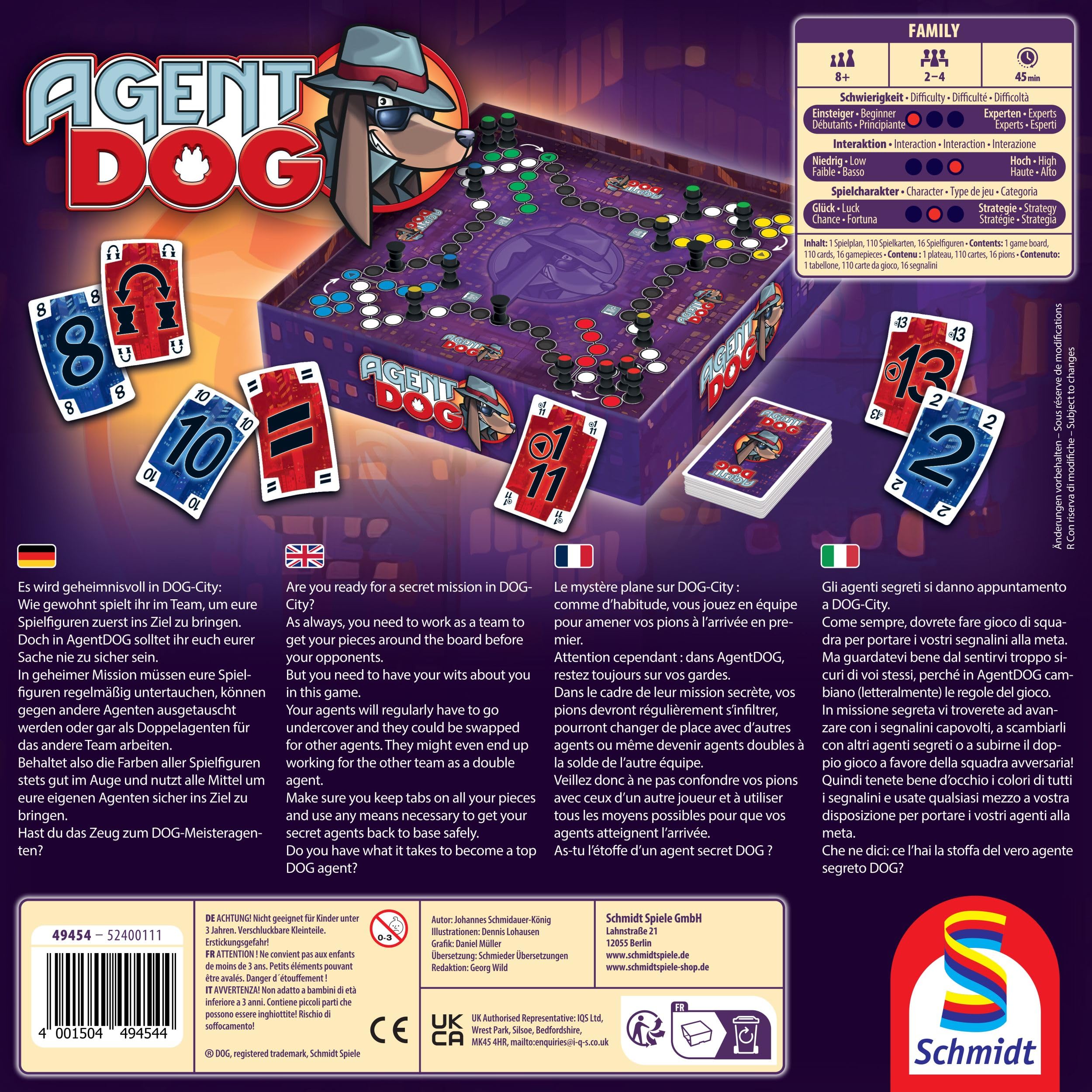 schmidt-spiele-dog-agent-dog-49454-familienspiel-black-dog-taktik image 2