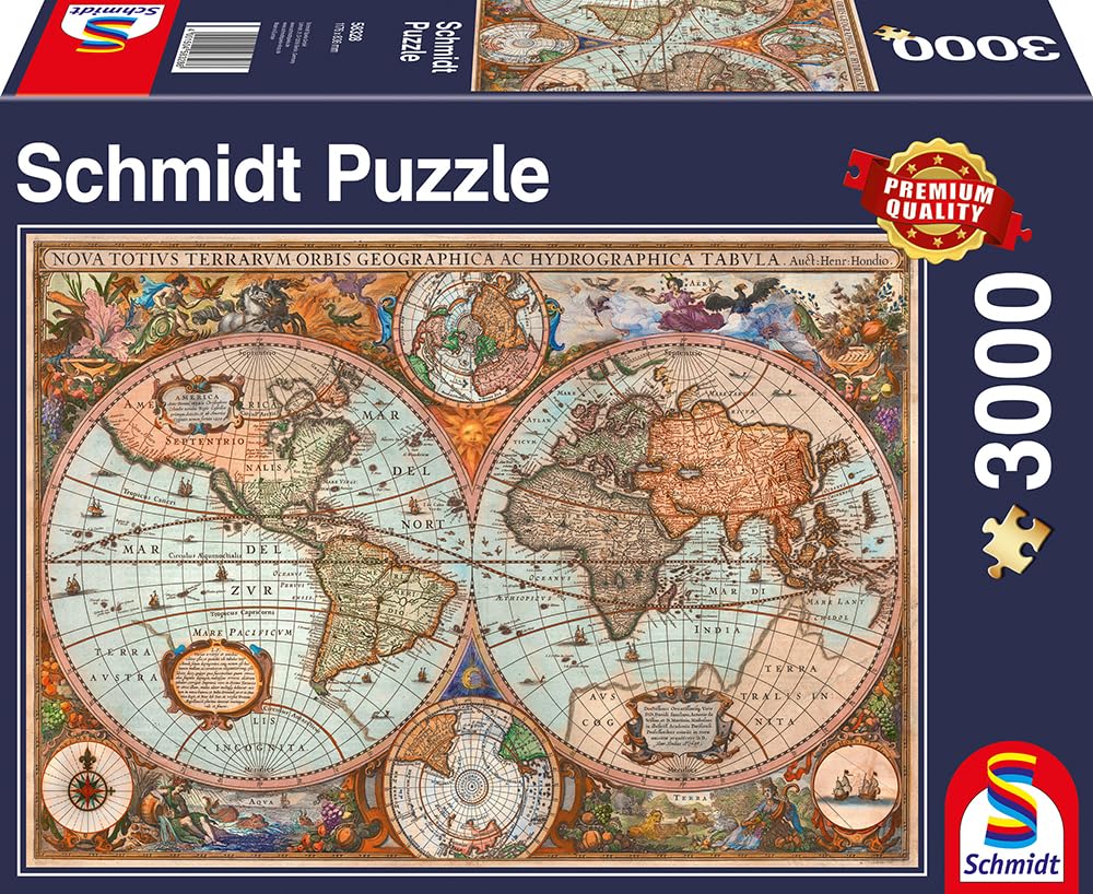 schmidt-thomas-kinkade-antike-weltkarte-puzzle-3000-teile image 3