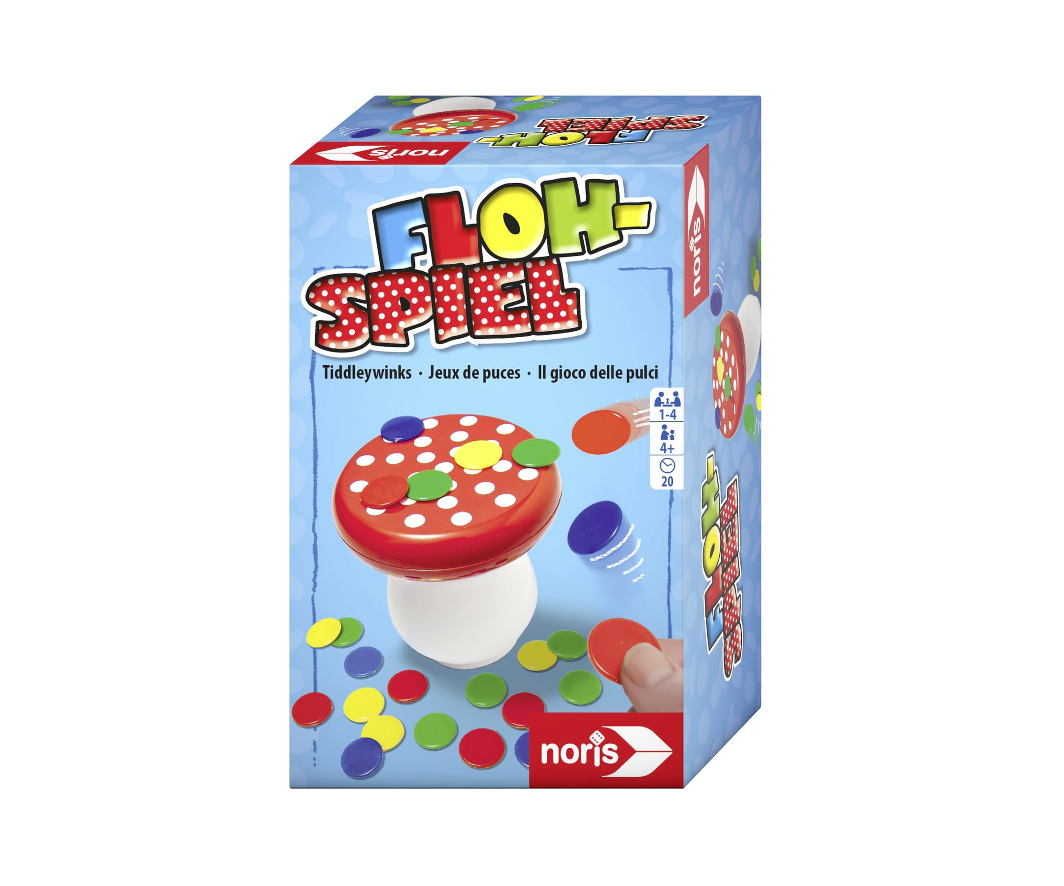 noris-deluxe-flohspiel-schnippspiel-fliegenpilz-f-r-1-4-ab-4-jahre image 1