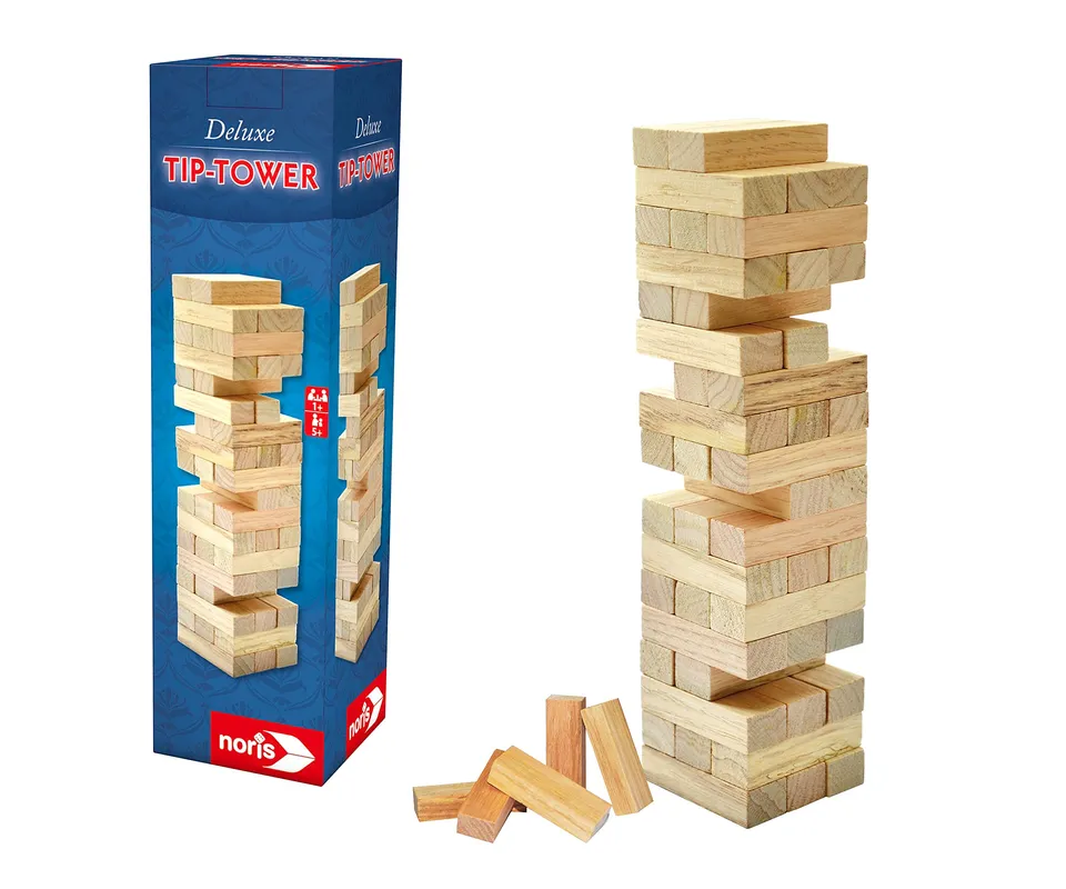 noris-deluxe-tip-tower-wackelturm-holz-54-steine image 1