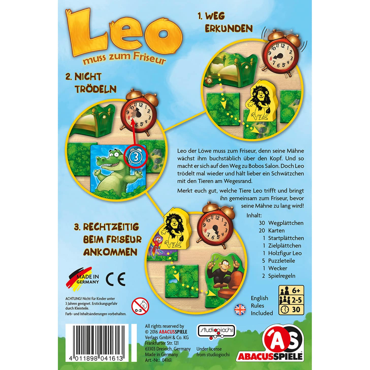 abacusspiele-leo-muss-zum-friseur-kinderspiel-memo-ab-5-jahren image 2