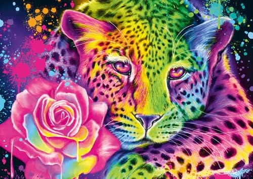 schmidt-spiele-my-artnoble-58514-neon-regenbogen-leopard-puzzle-1000-teile image 6