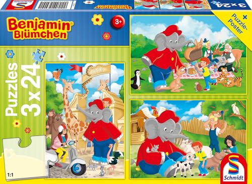 schmidt-benjamin-bl-mchen-im-zoo-kinderpuzzle-3x24-teile image 7