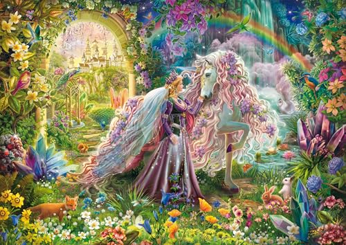 schmidt-spiele-thomas-kinkade-traumreise-einhorn-puzzle-500-teile-pastell image 6