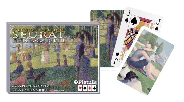 piatnik-megatrumpf-2269-seurat-kartenspiel-doppel-deck-kunst image 1