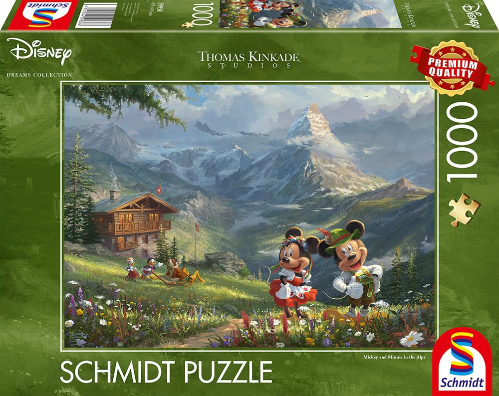 schmidt-spiele-thomas-kinkade-mickey-minnie-puzzle-1000-teile-alpen image 4
