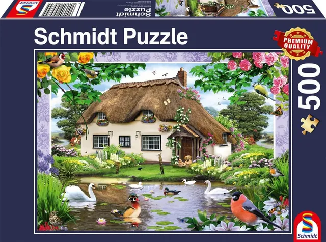 schmidt-58974-romantisches-landhaus-500-teile-puzzle-48x34-cm image 1
