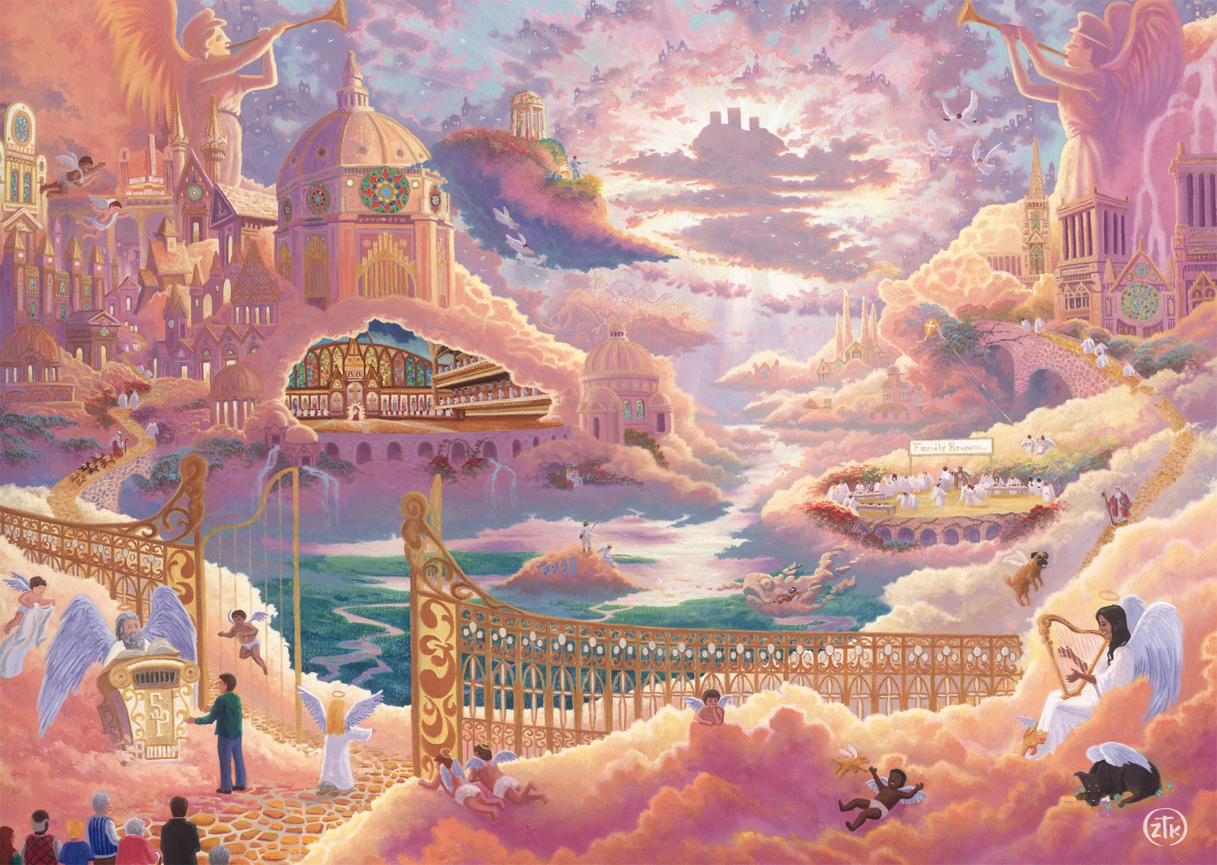 schmidt-spiele-thomas-kinkade-garten-eden-1000-teile-puzzle-matt image 5
