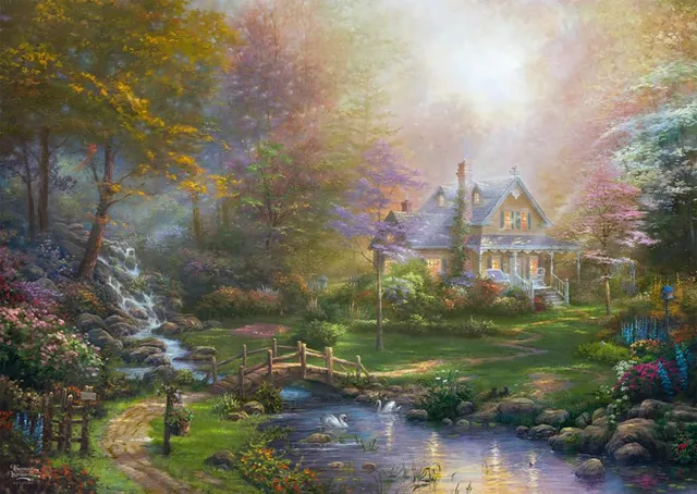 schmidt-thomas-kinkade-a-mother-s-perfect-day-puzzle-1000-teile image 1