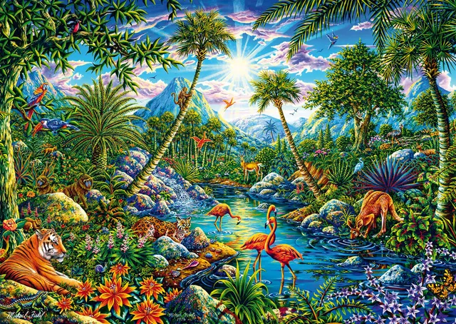 schmidt-spiele-thomas-kinkade-inselparadies-1000-teile-puzzle-matt image 1