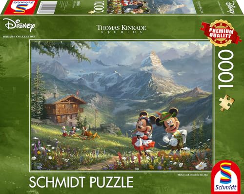 schmidt-spiele-thomas-kinkade-mickey-minnie-puzzle-1000-teile-alpen image 8