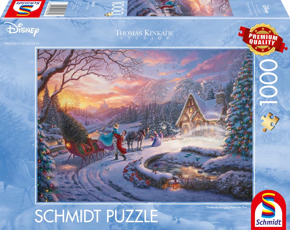 schmidt-thomas-kinkade-cinderella-puzzle-1000-teile-weihnachten image 4