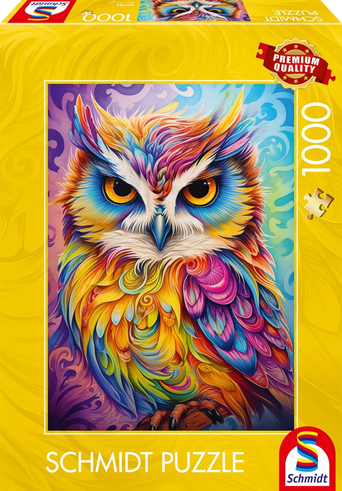 schmidt-spiele-thomas-kinkade-59782-eule-im-papageienkleid-puzzle-1000-teile image 4