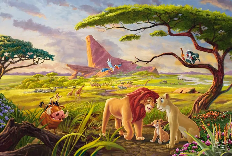 schmidt-thomas-kinkade-lion-king-puzzle-200-teile-ab-8-j image 1