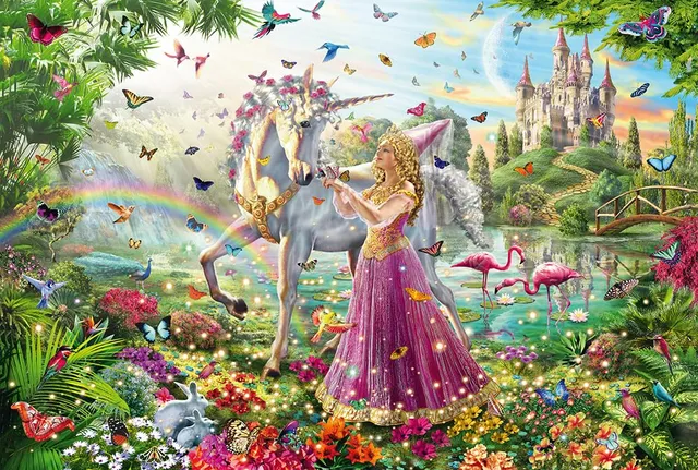 schmidt-thomas-kinkade-fee-zauberwald-puzzle-200-teile image 1