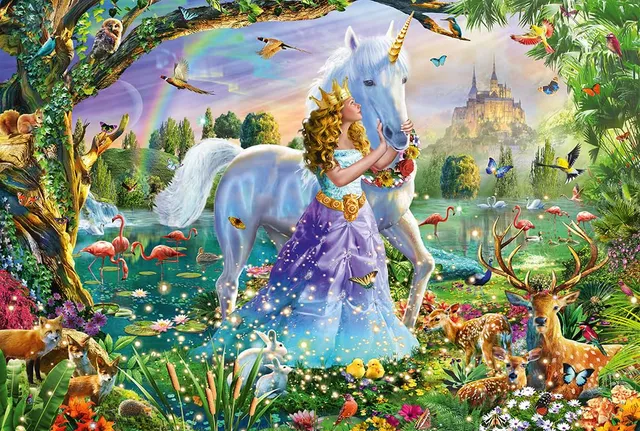 schmidt-spiele-prinzessin-einhorn-schloss-puzzle-150-teile-ab-7 image 1