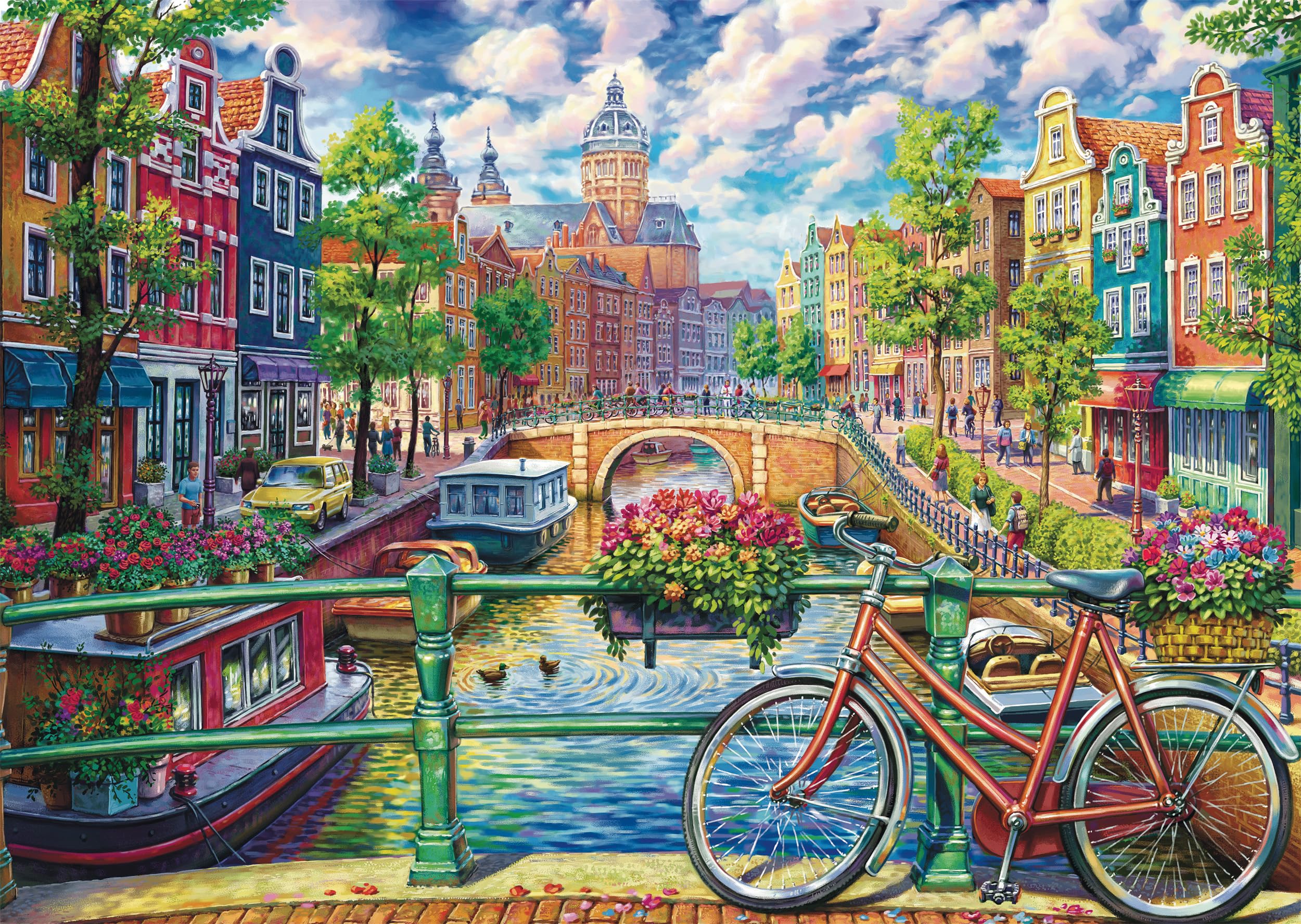 schmidt-thomas-kinkade-amsterdamer-grachtenzauber-puzzle-1000 image 1