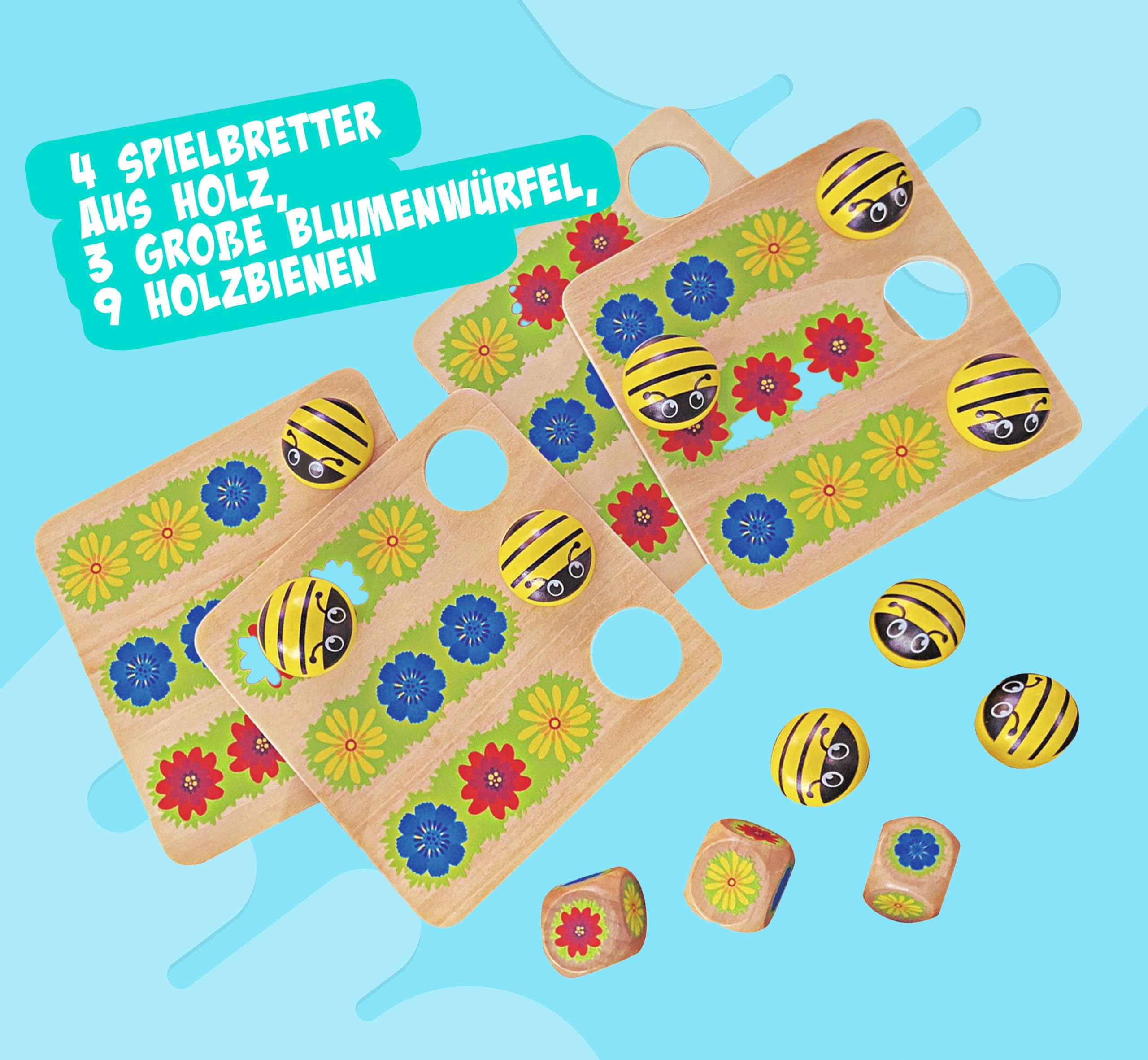 noris-bee-yatzy-w-rfelspiel-holz-ab-3-jahren-bienen image 4