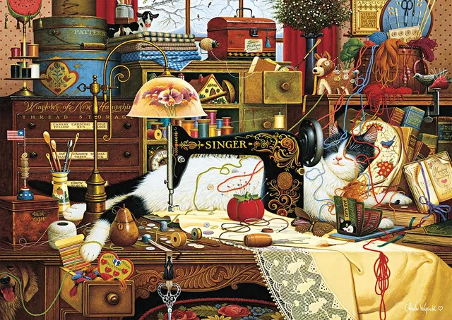schmidt-spiele-maggie-die-chaotin-puzzle-1000-teile-ab-12-jahren image 1