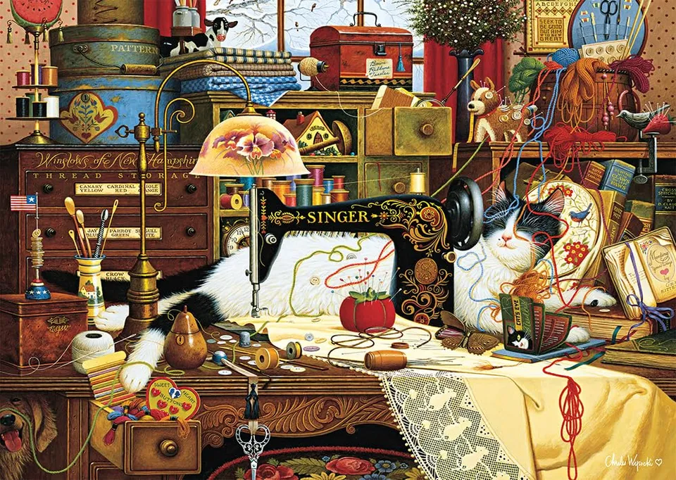 schmidt-spiele-maggie-die-chaotin-puzzle-1000-teile-ab-12-jahren image 1