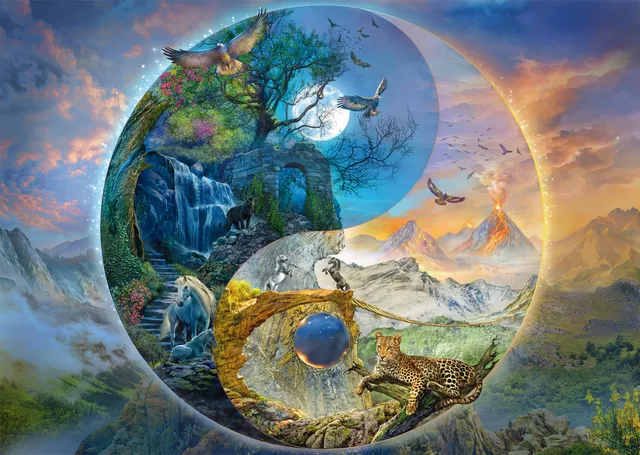 schmidt-thomas-kinkade-yin-yang-bergwelt-puzzle-1000-teile image 1
