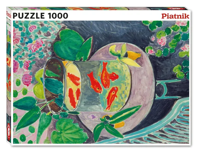 piatnik-573040-matisse-die-goldfische-puzzle-1000-teile-68x48 image 1