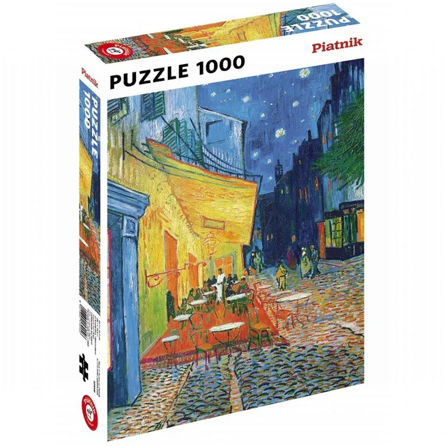 piatnik-van-gogh-5390-puzzle-1000-teile-cafeterrasse-abend image 1