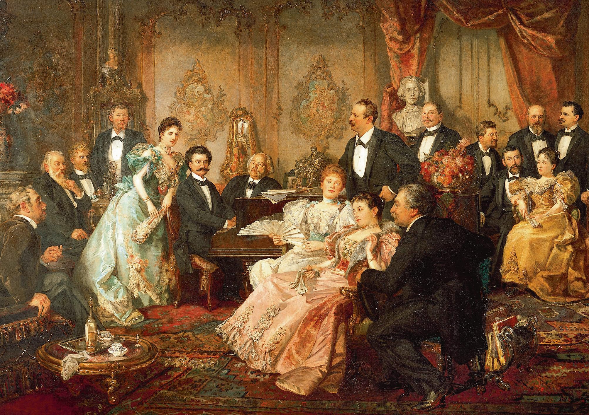 piatnik-von-bayros-abend-bei-strauss-puzzle-1000-teile image 2