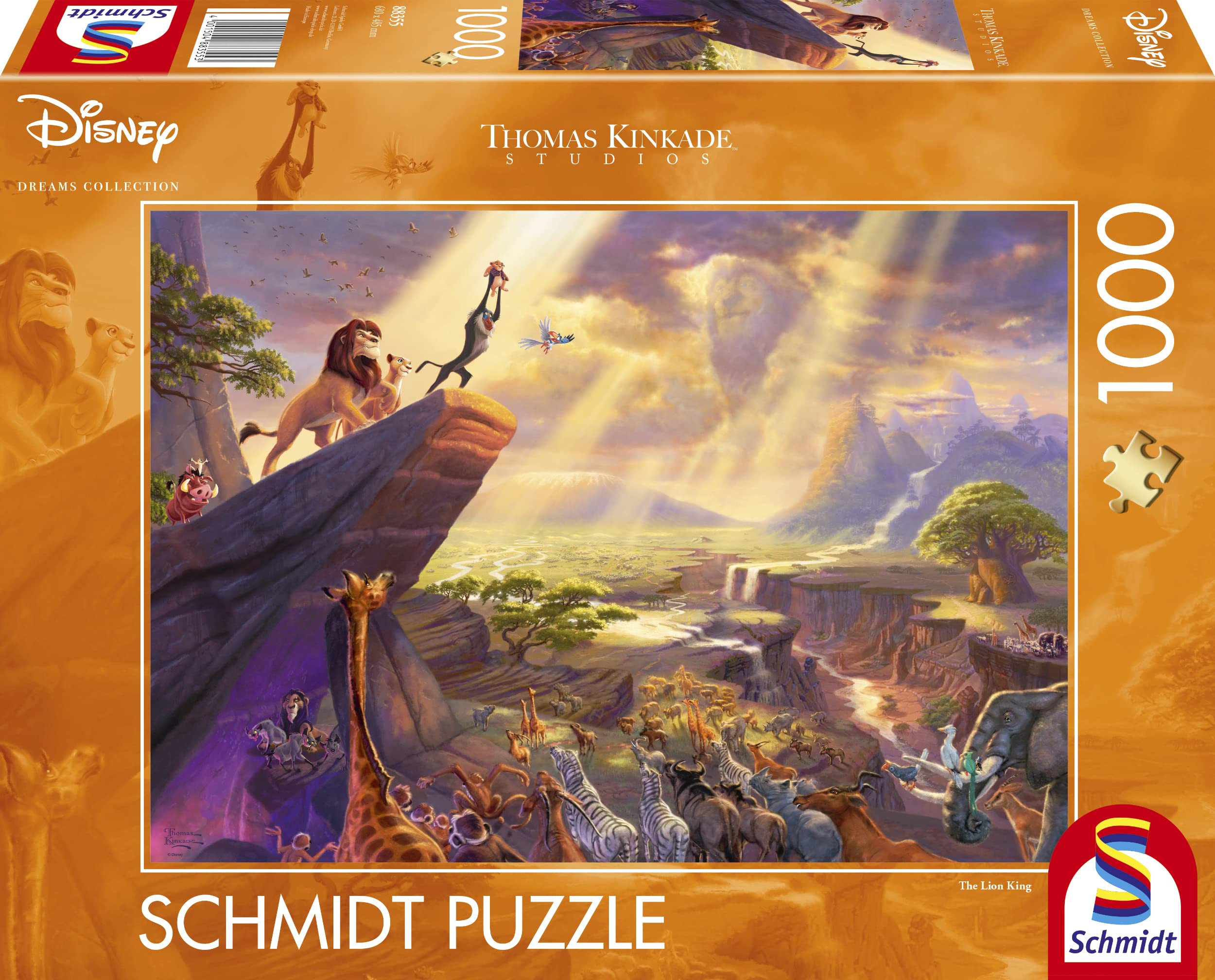 schmidt-spiele-thomas-kinkade-donald-und-daisy-am-strand-puzzle-1000-teile image 8
