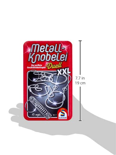 schmidt-spiele-51234-metall-knobelei-xxl-mitbringspiel-metalldose image 5