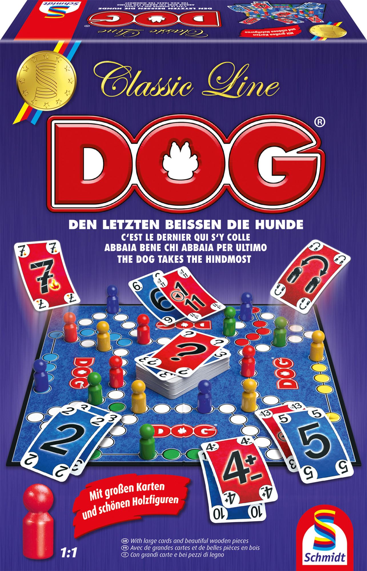 schmidt-spiele-dog-classic-line-taktikspiel-holz-ab-8-jahren image 1