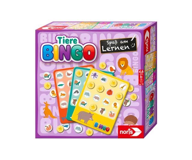 noris-tiere-bingo-lernspiel-6-tafeln-ab-4-jahren image 1