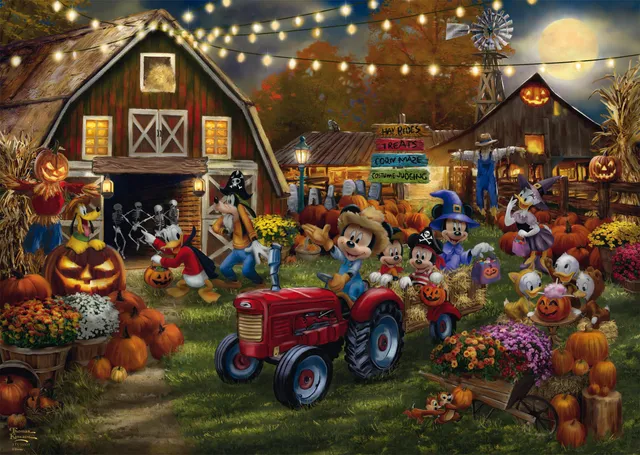 schmidt-thomas-kinkade-disney-mickey-minnie-puzzle-1000-teile-2 image 1