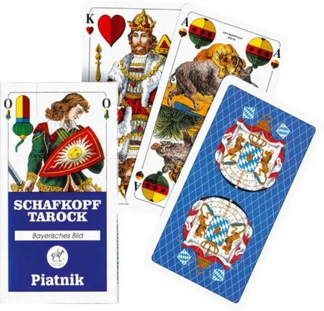 piatnik-megatrumpf-schafkopf-tarock-kartenspiel-rot-schwarz image 1