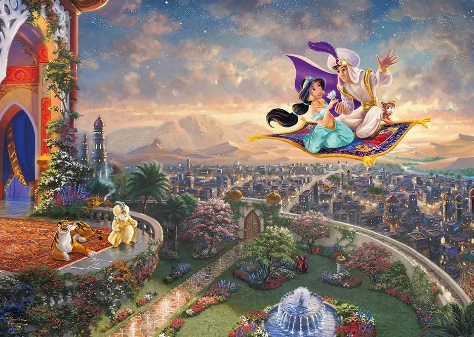 schmidt-spiele-59950-thomas-kinkade-disney-aladdin-puzzle-1000-teile image 1