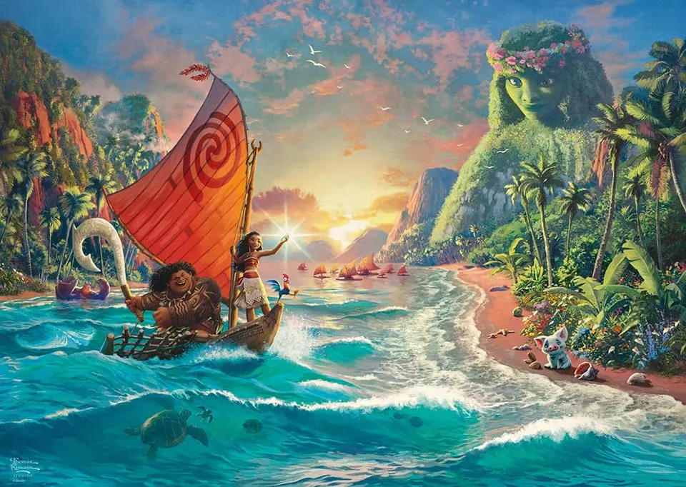 schmidt-thomas-kinkade-disney-vaiana-58030-puzzle-1000-teile image 1
