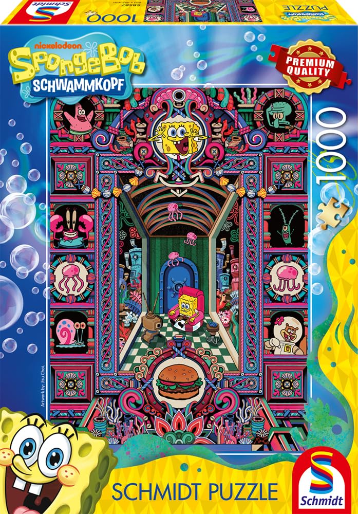 schmidt-spiele-spongebobs-verr-ckte-welt-58587-puzzle-1000-teile-matt image 3