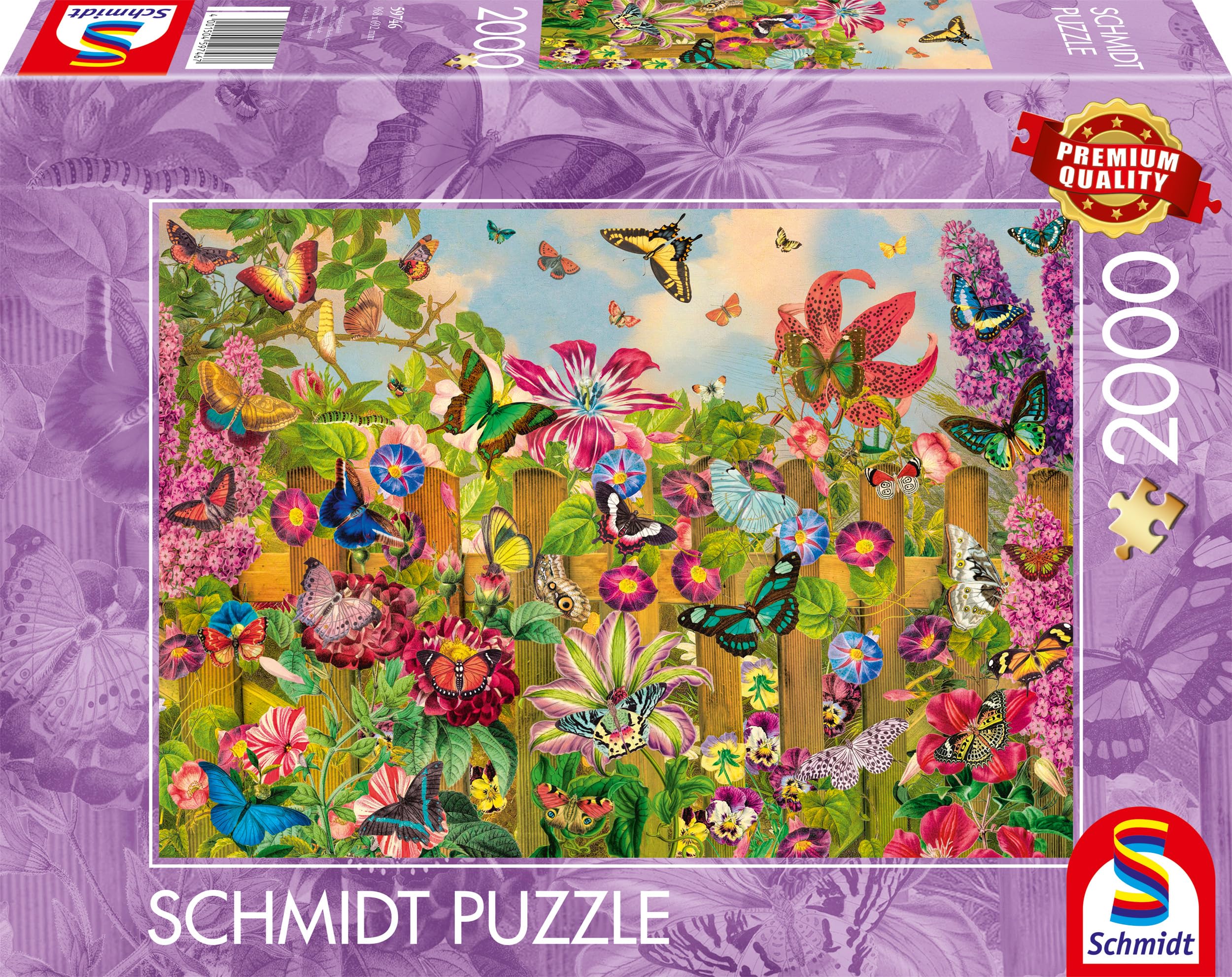 schmidt-spiele-schmetterlingsgarten-59746-puzzle-2000-teile image 4