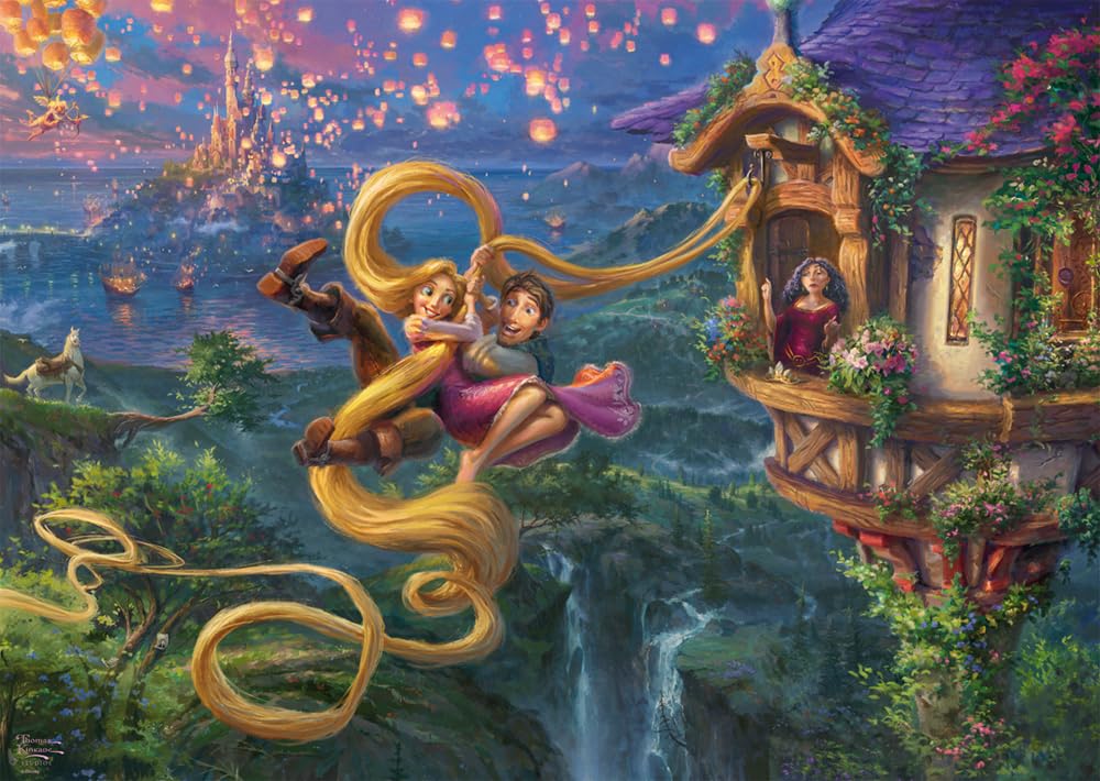 schmidt-spiele-thomas-kinkade-disney-rapunzel-puzzle-1000-teile image 1