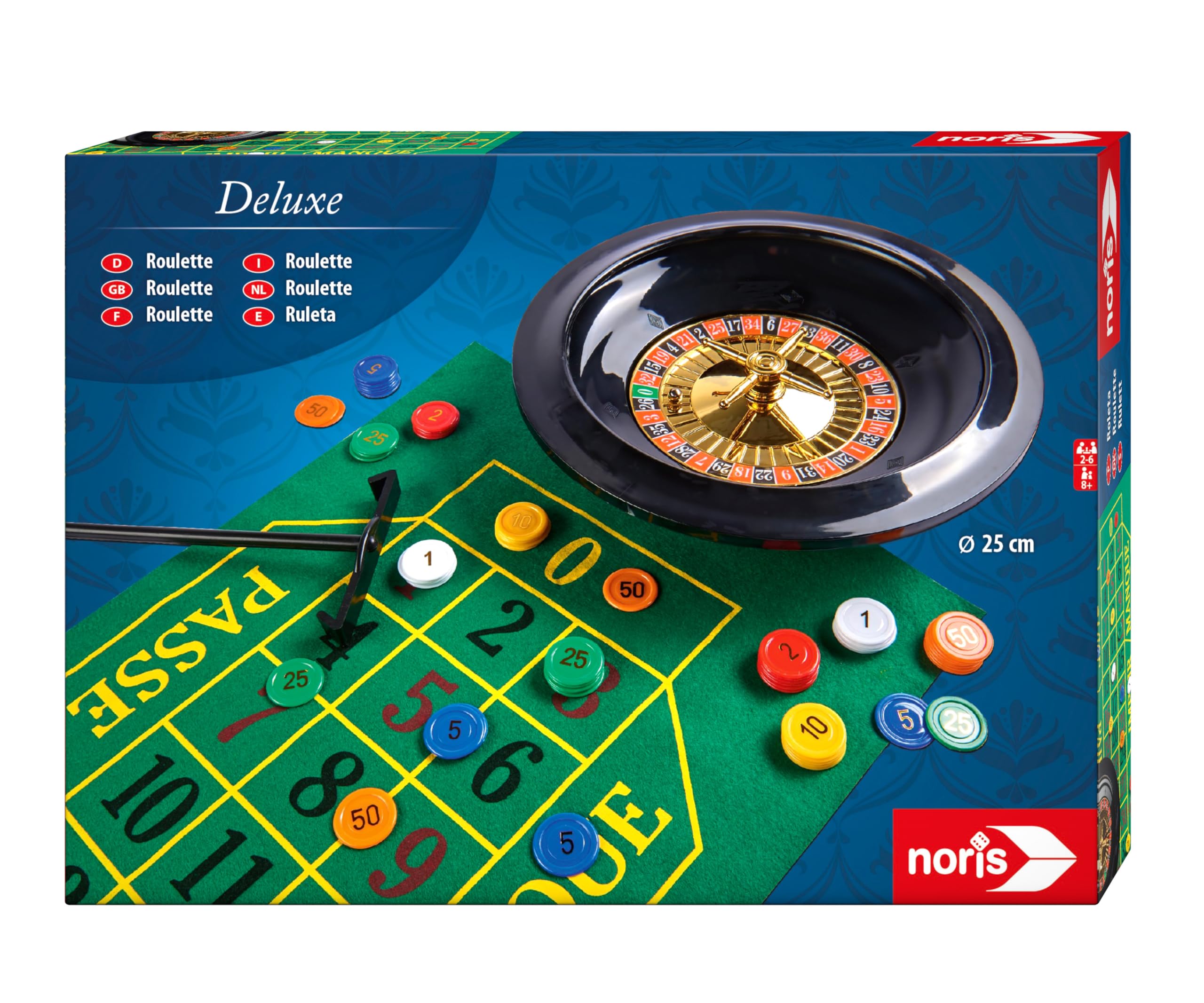 noris-deluxe-roulette-set-25-cm-mit-jetons-ab-6-jahren image 1