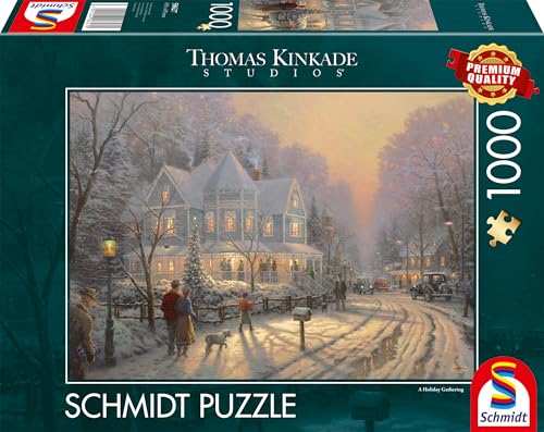 schmidt-spiele-thomas-kinkade-feierliche-weihnachtstage-puzzle-1000-teile image 8