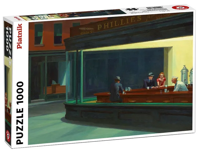 piatnik-hopper-nighthawks-puzzle-1000-teile-68x48-cm image 1