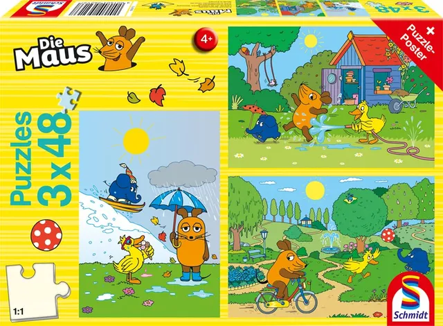 schmidt-spiele-viel-spa-mit-der-maus-3x48-teile-kinderpuzzle-ab-4 image 1