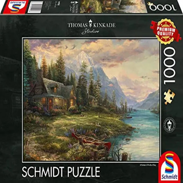 schmidt-spiele-thomas-kinkade-ausflug-am-vatertag-puzzle-1000-teile image 1