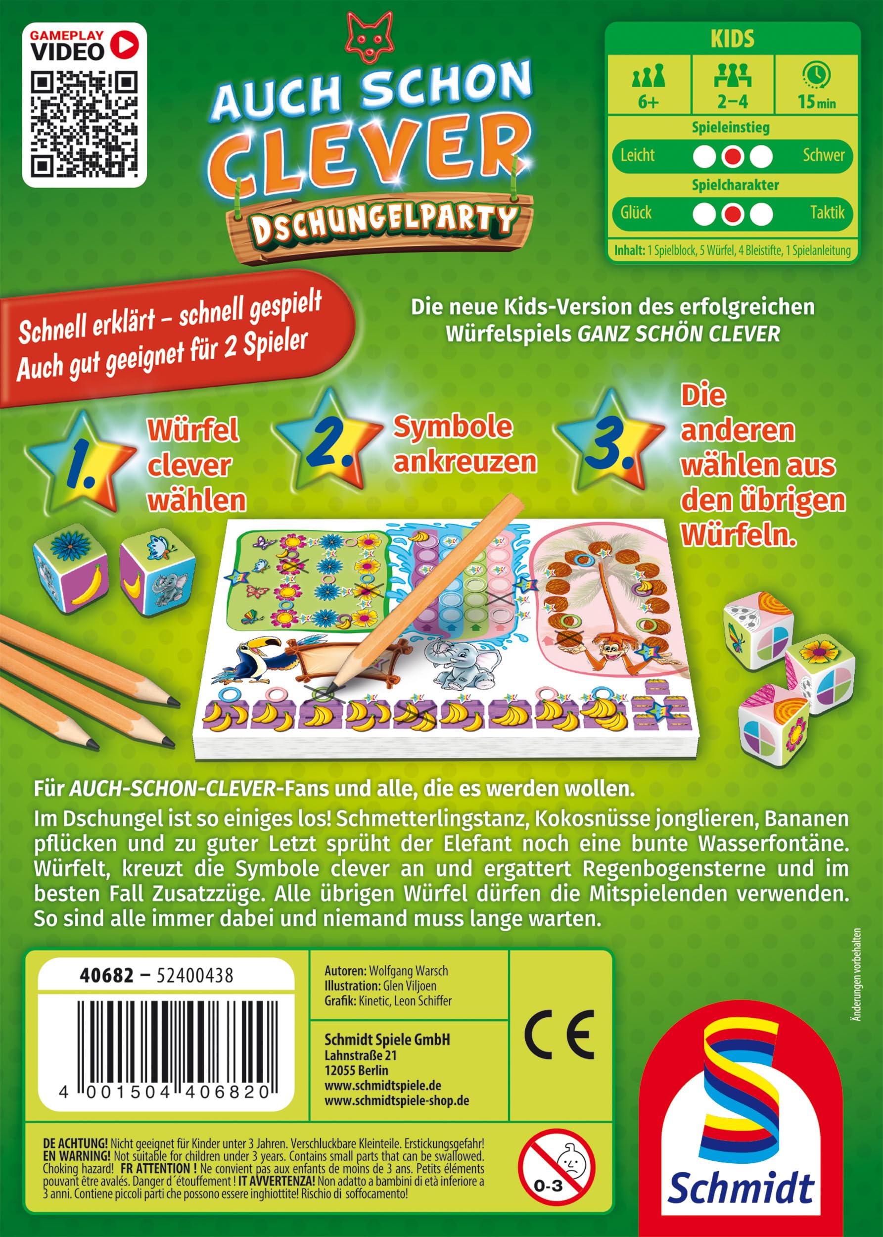 schmidt-spiele-auch-schon-clever-dschungelparty-w-rfelspiel-ab-6 image 2