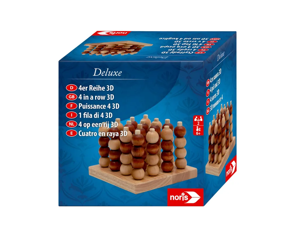 noris-deluxe-4er-reihe-3d-holz-strategiespiel-ab-6-jahren image 1