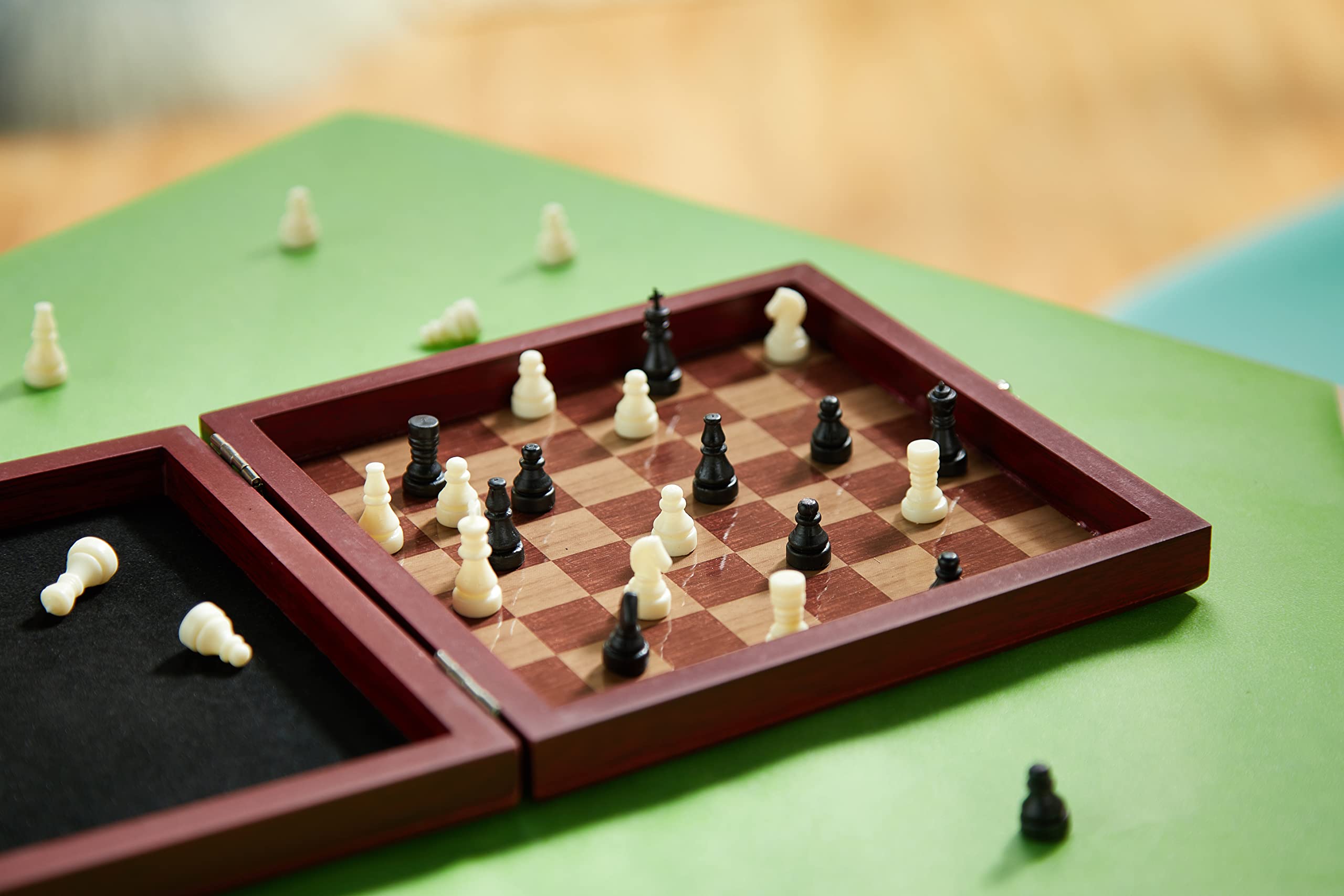 noris-deluxe-schach-reisespiel-magnetisch-holz-box-2-spieler image 2